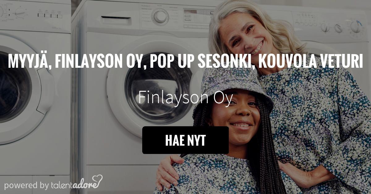 Myyjä, Finlayson Oy, Pop up sesonki, Kouvola Veturi | Finlayson Oy |  TalentAdore - Edistyksellinen Hakijakokemus